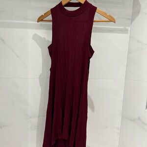 Wine Tunic Top in Small